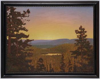 Hilding Werner, "Tidig morgon i skogen, Värmland" ("Early morning in the forest, Värmland").