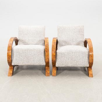 Armchairs Art Deco first half of the 20th century.