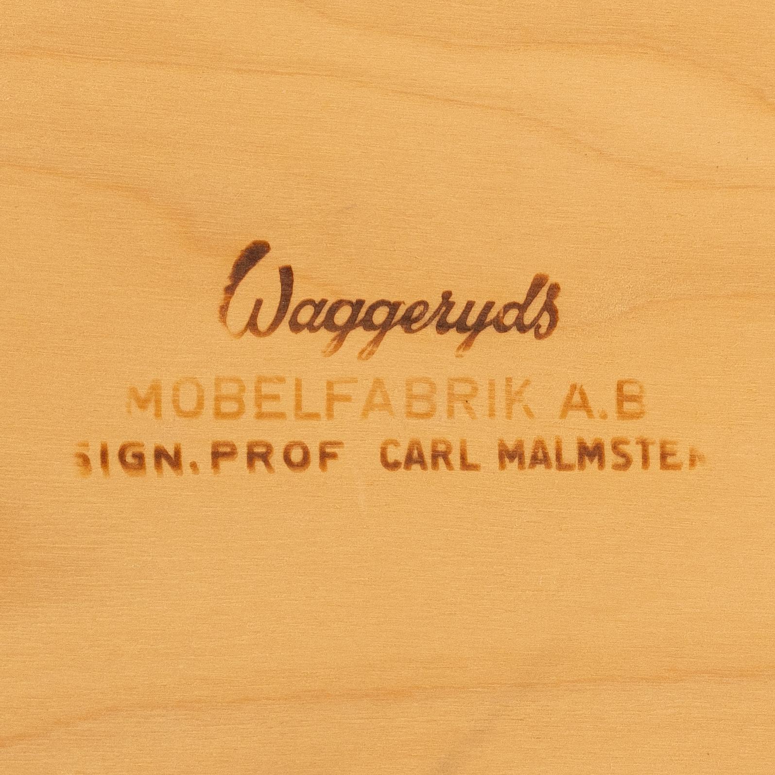 Carl Malmsten, Dining table and four plus two chairs, "Talavid", OH. Sjögren, Tranås.