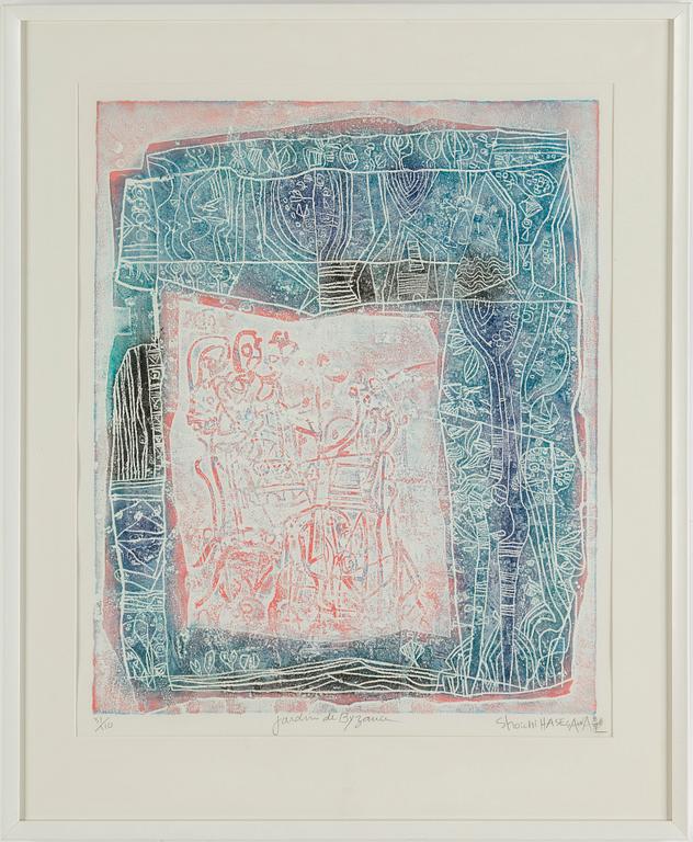 SHOICHI HASEGAWA, färgakvatint, 2 st, signerade Shoichi HASEGAWA och numrerade 65/110 & 31/110 med blyerts.