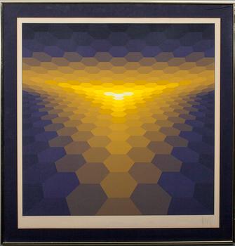 JEAN-PIERRE VASARELY (YVARAL), serigrafi, signerad och numrerad 48/200.