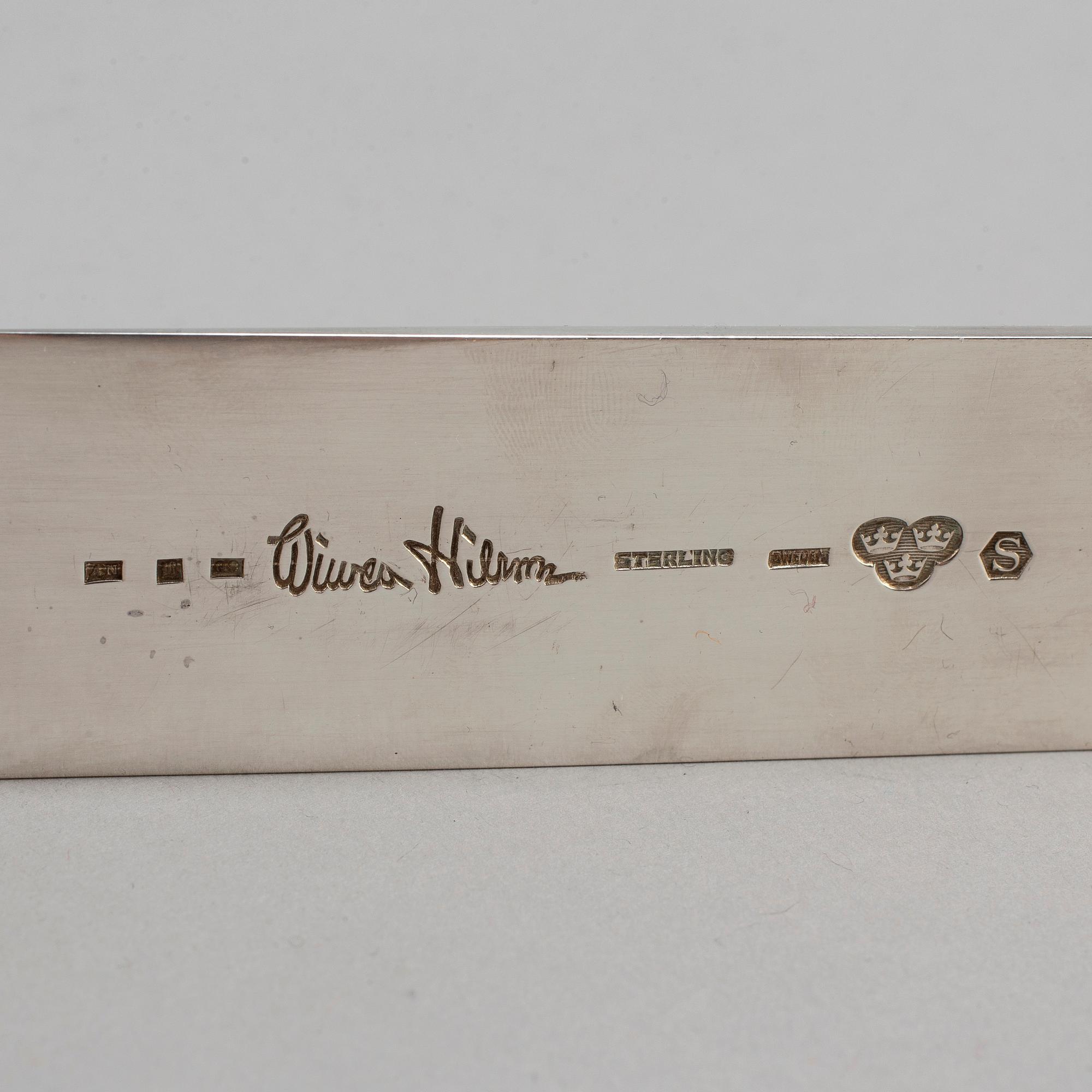 WIWEN NILSSON, 
a sterling silver letter opener, Lund 1966.