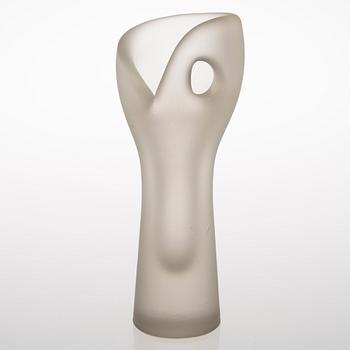 A 'Devil's Fist' glass sculpture with unclear signature.