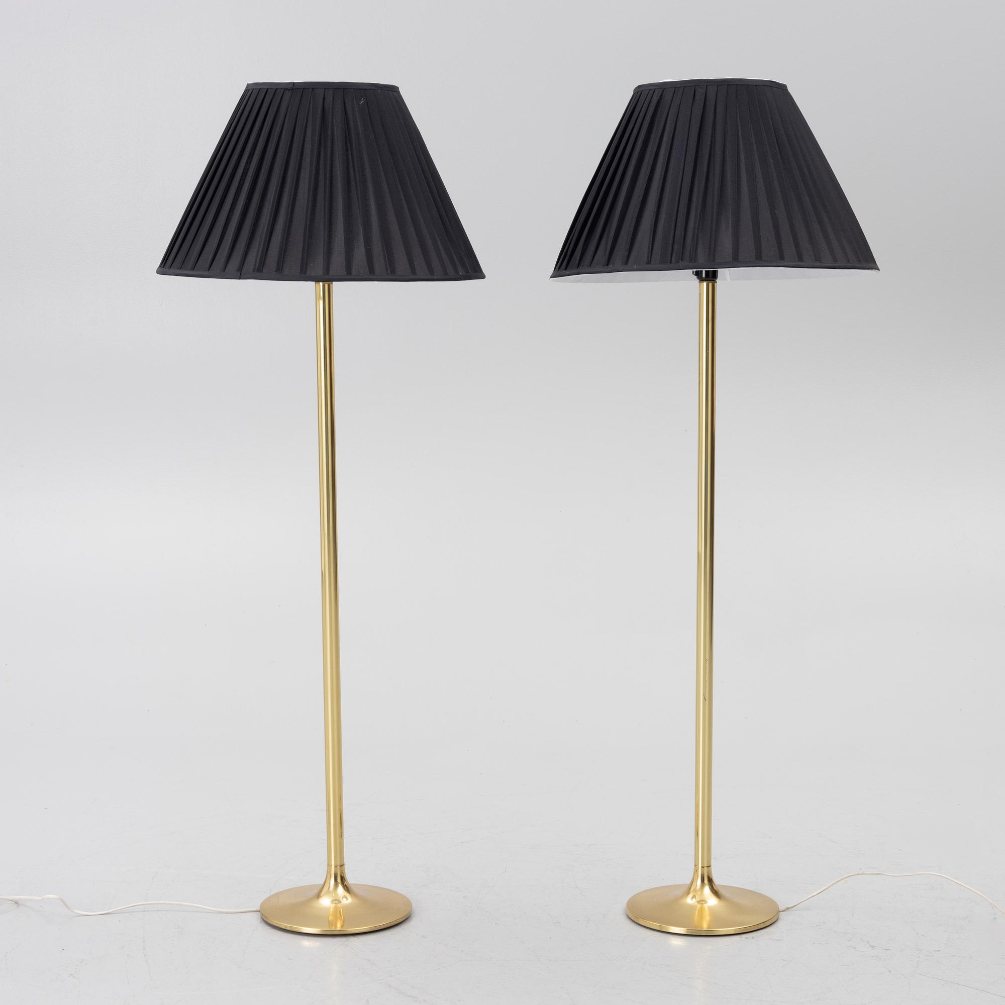 Floor lamps, a pair, Ivars, second half of the 20th century.