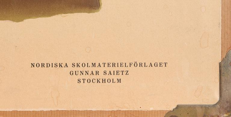 SKOLPLANSCHER, 2 st, 1900-talets första hälft.