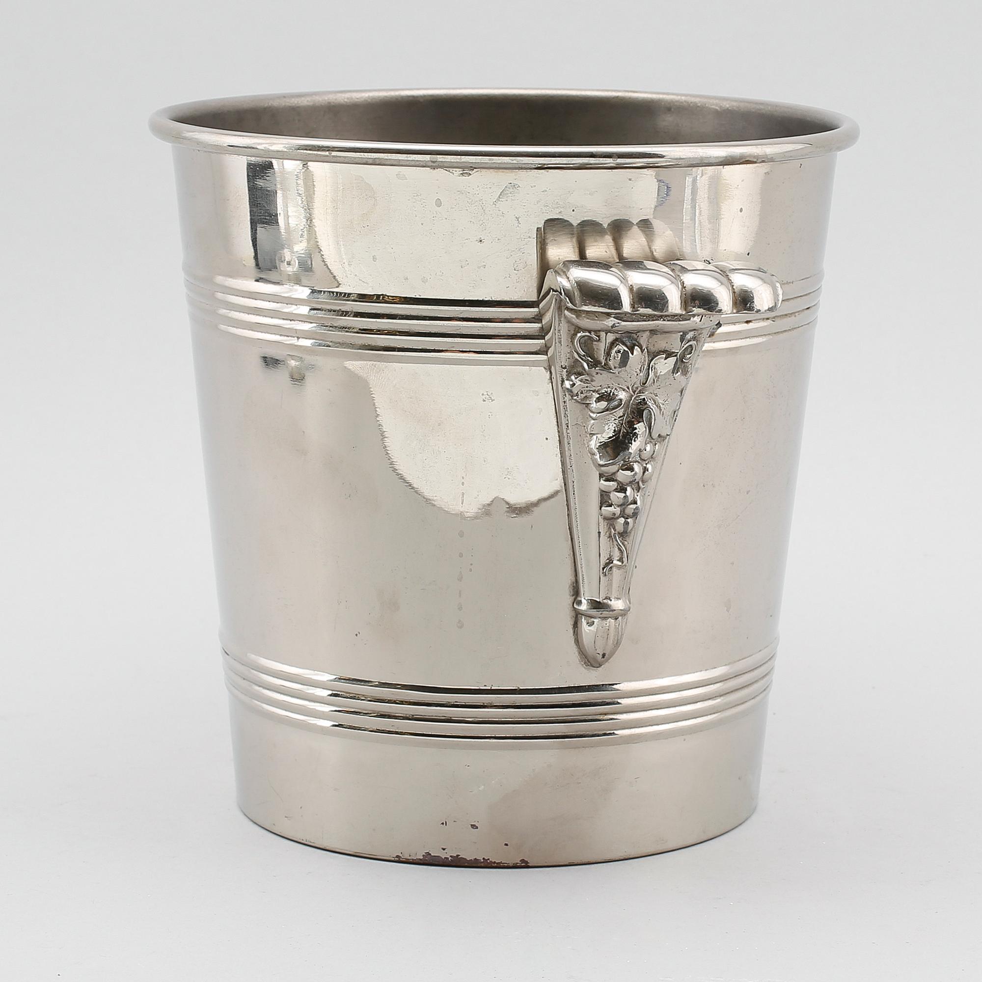 CHAMPAGNEKYLARE, försilvrad metall, Frankrike, 1900-talets första hälft.
