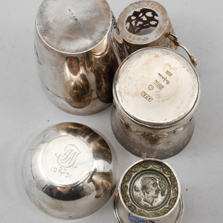 PARTI SILVER, 24 delar, 1900-tal, vikt 600 gram .