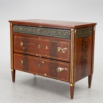 A late Gustavian commode from J. N. Asplinds workshop in Falun (1785-1820).