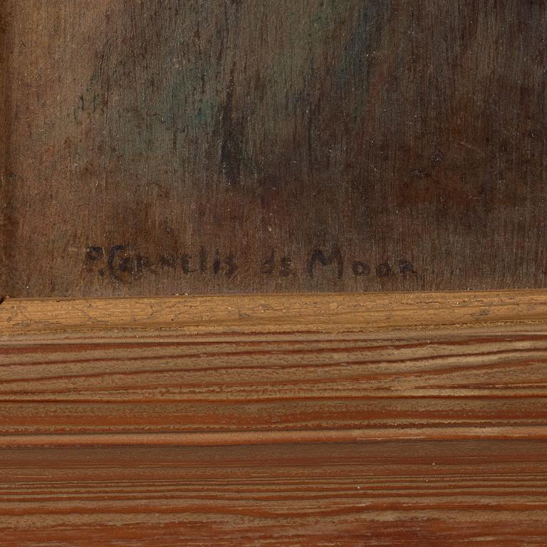 PIETER CORNELIS DE MOOR, oil on panel, signed.