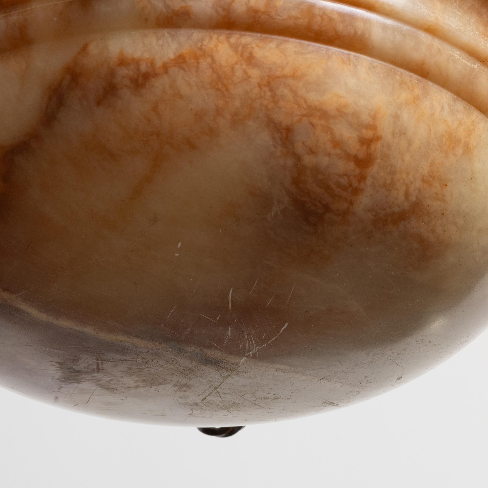 An alabaster ceiling lamp, 1920s.