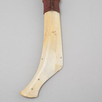 A knife by Lars Olov Parfa, signed and dated -74.