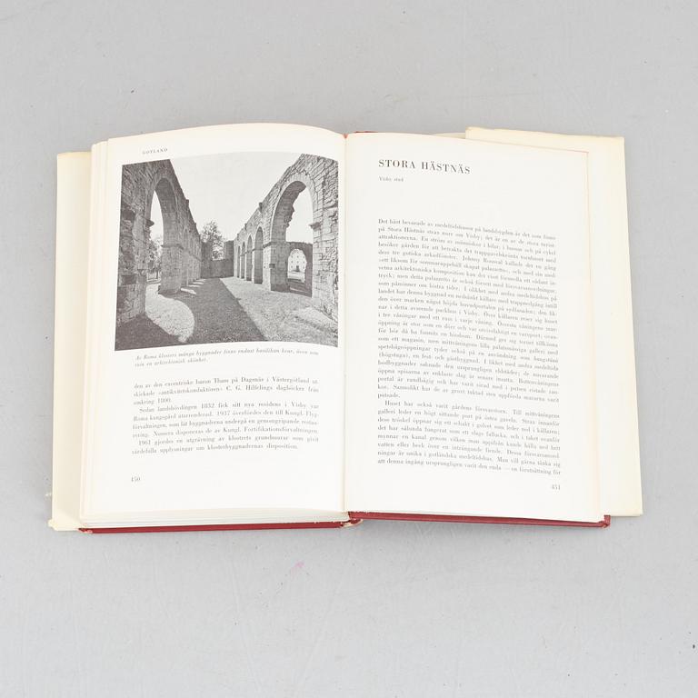 Bokverk, "Svenska slott och herresäten", 18 volymer, Allhems Förlag, Malmö, 1966-1971.