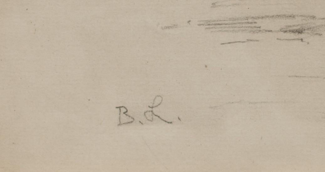 BRUNO LILJEFORS, blyerts, bär senare monogramsignatur.