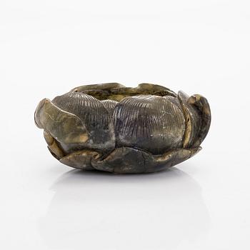 A lotus brush washer. China, 20th century.