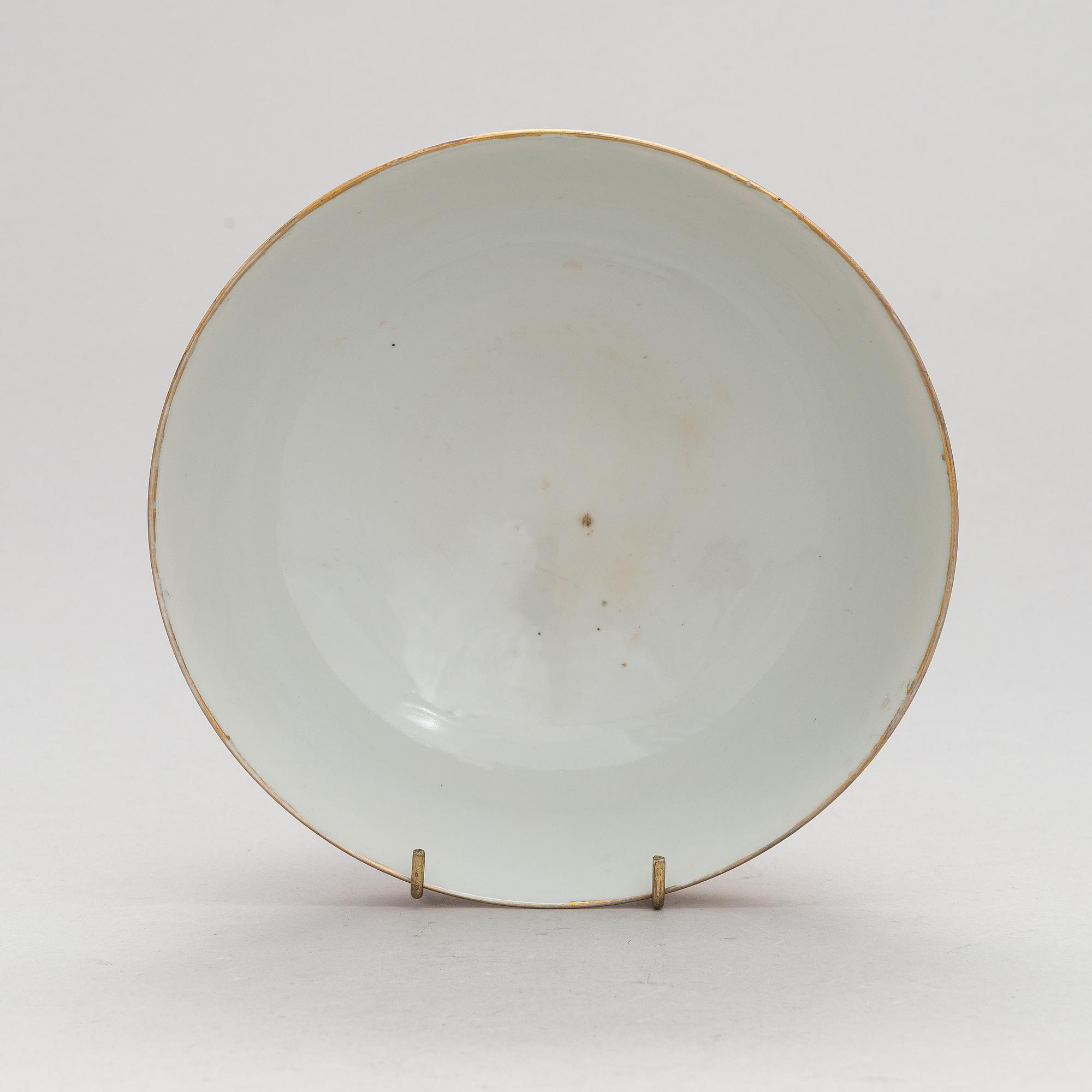 Skålar, 3 st, porslin, Guangxus märke, Kina, 1900-talets första del.