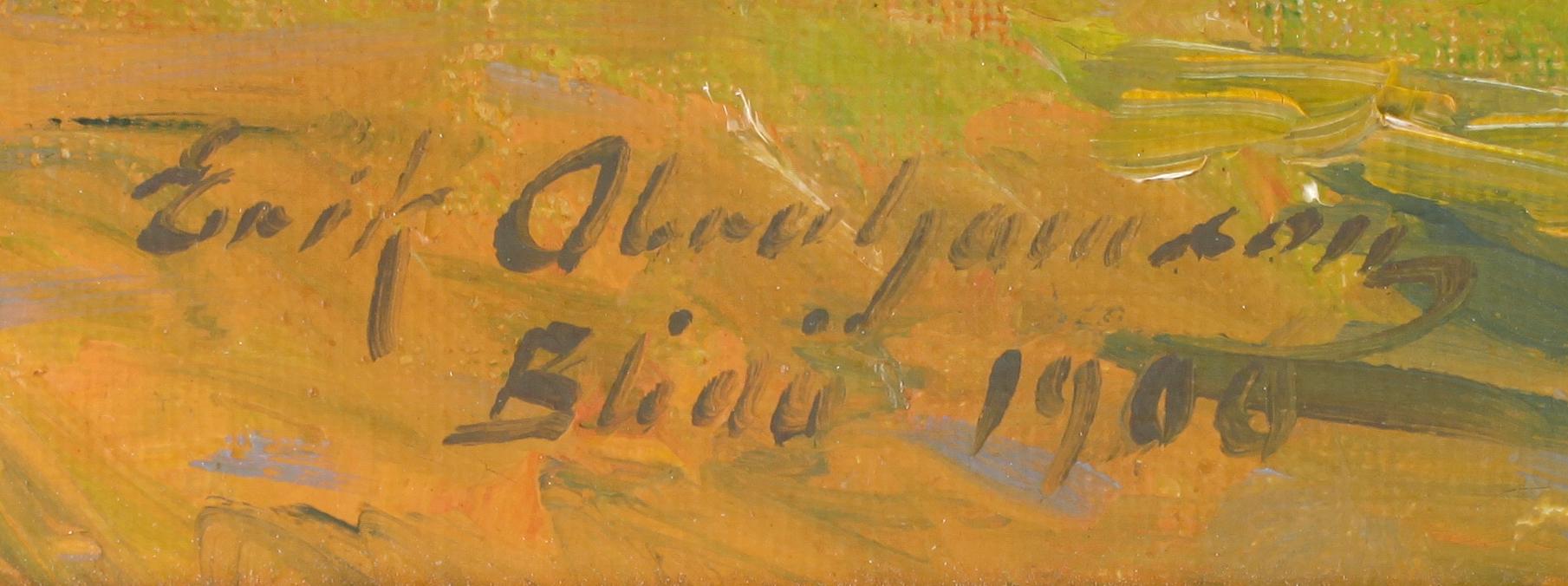 ERIK ABRAHAMSSON, olja på duk, signerad och daterad 1906.