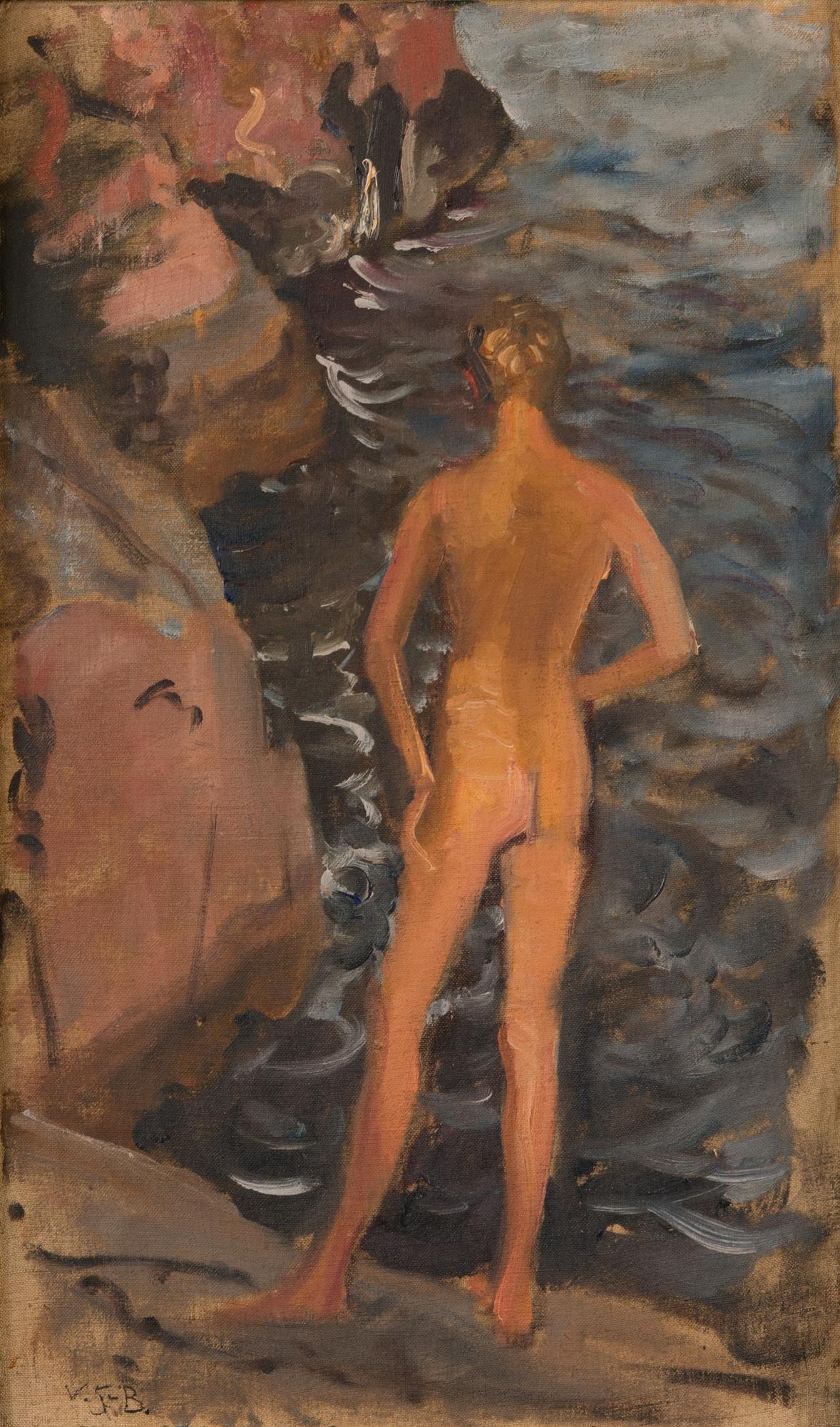 Venny Soldan-Brofeldt, oil on board, signed.