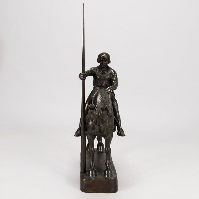 ANTON GRATH, SKULPTUR, brons, signerad, 1930-tal.