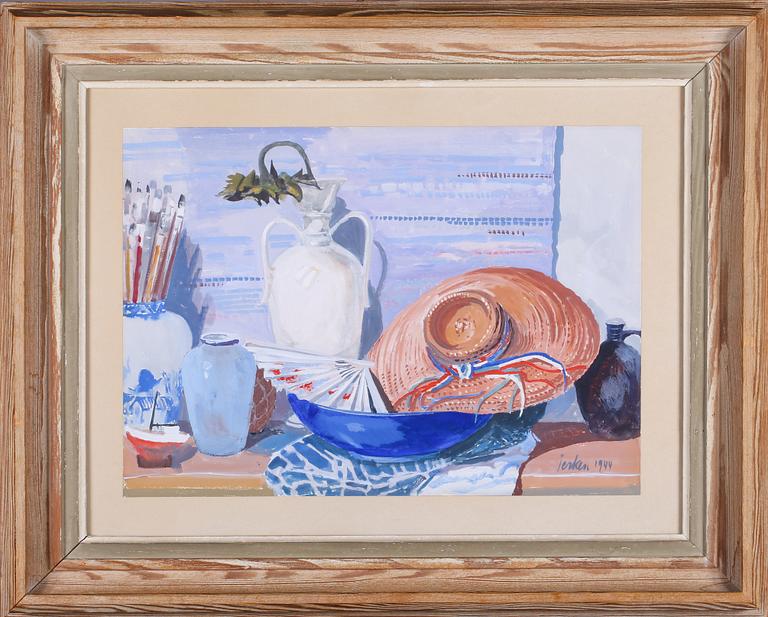 ERIK JERKEN, gouache, signerad och daterad 1944.
