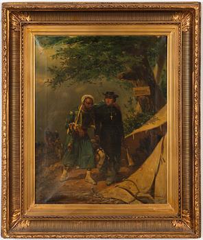 Alfred Couverchel, olja på duk, signerad och daterad 1859.