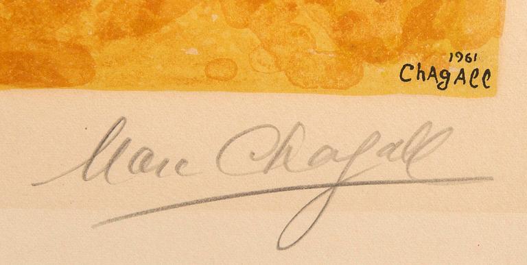 Marc Chagall, lithograph in colors signed and numbered 50/150.