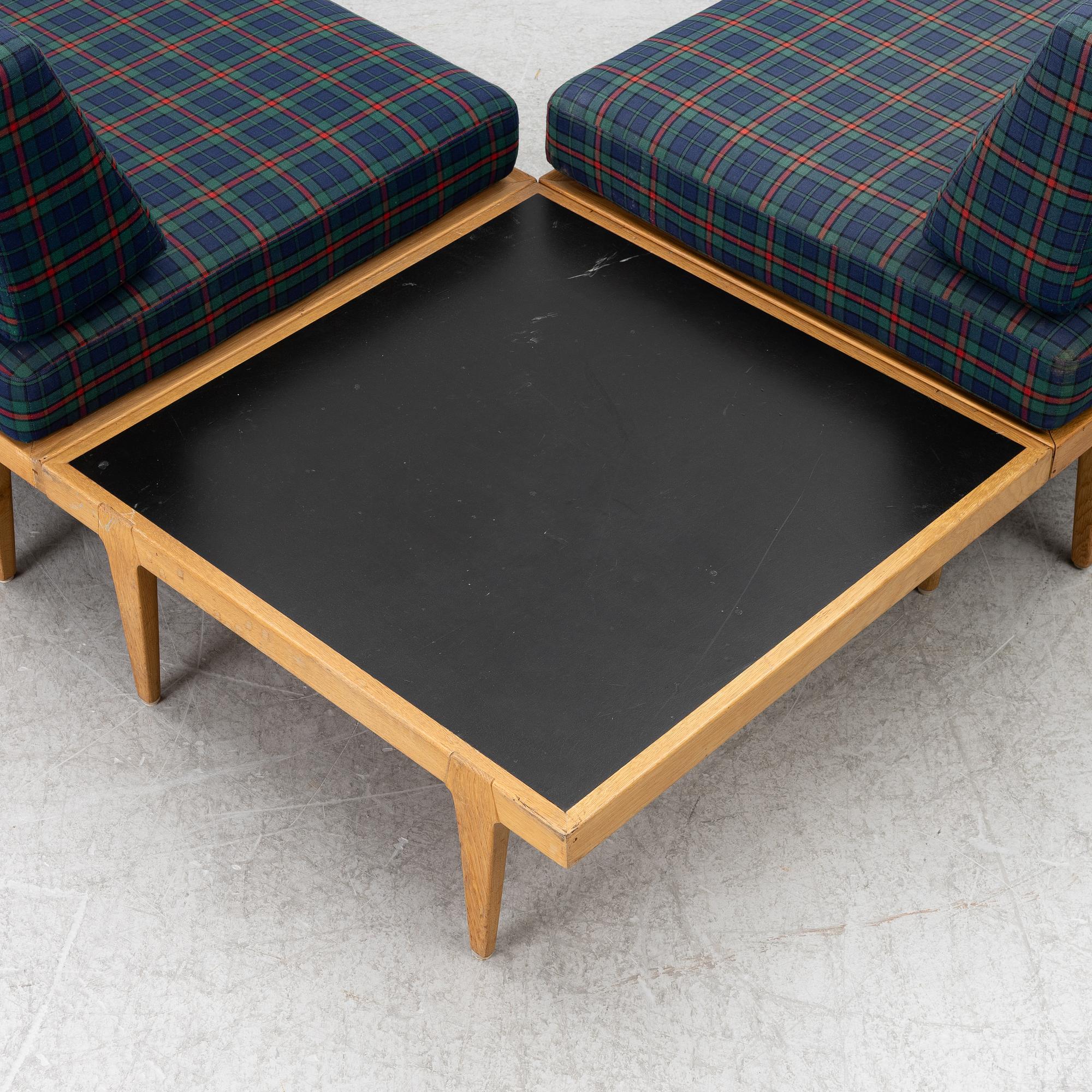 Erik Wörtz, corner sofa/daybed and table, IKEA, 1960s.