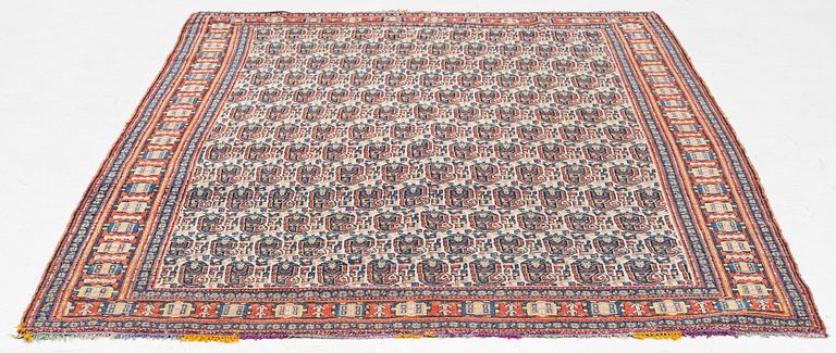 An antique Senneh rug, c 192 x 140 cm.