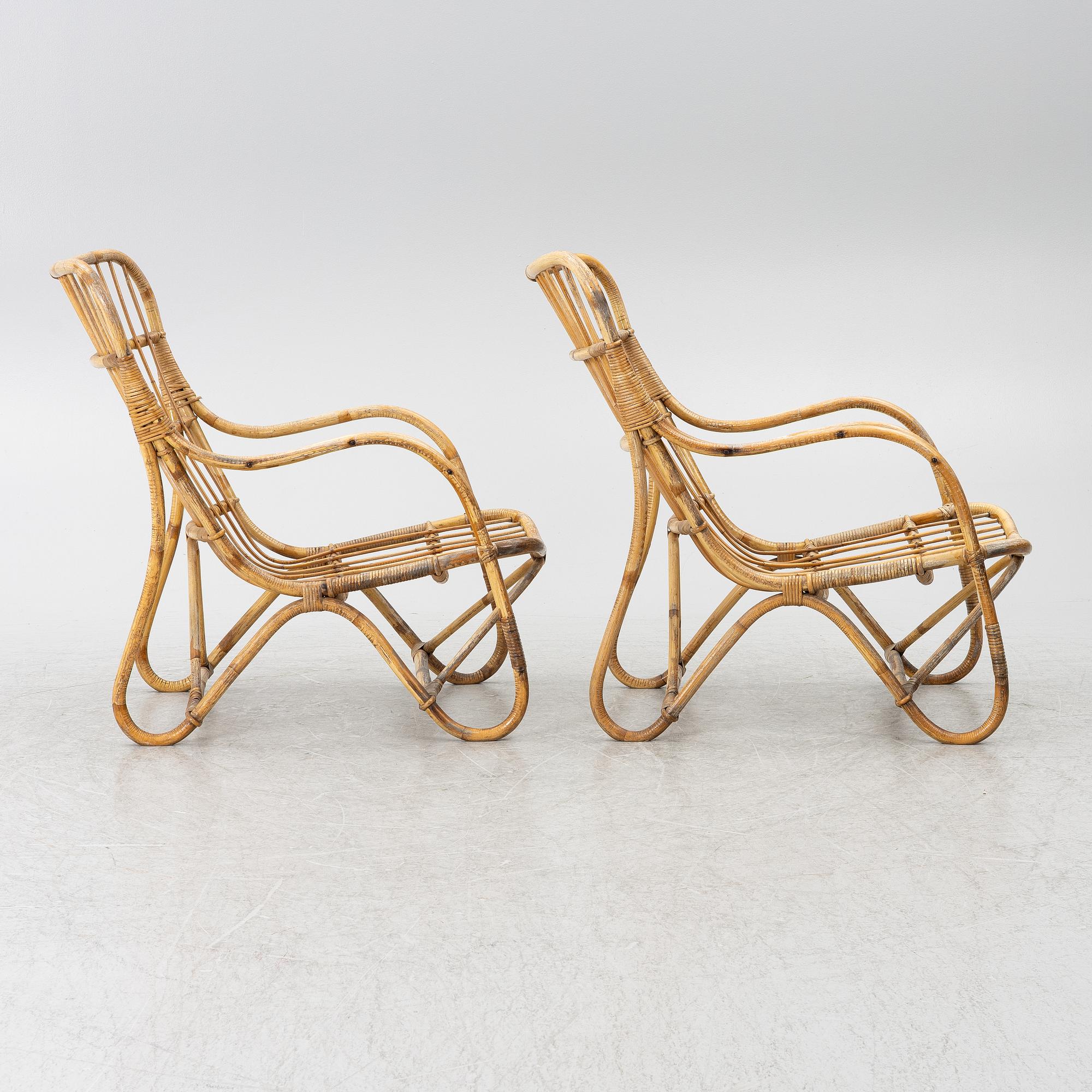 A par of armchairs, second half of the 20th Century.