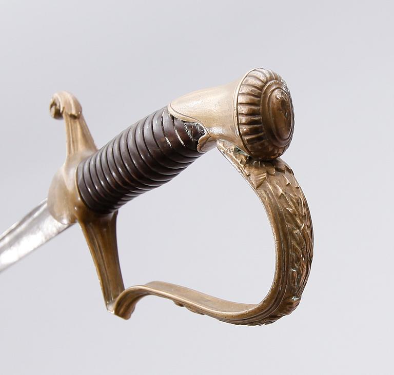 SABEL, modell 1889, för officer vid Artilleriet.