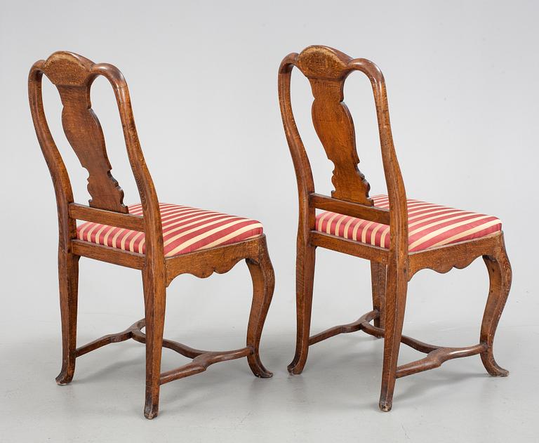 STOLAR, ett par, rokoko, 1700-tal.