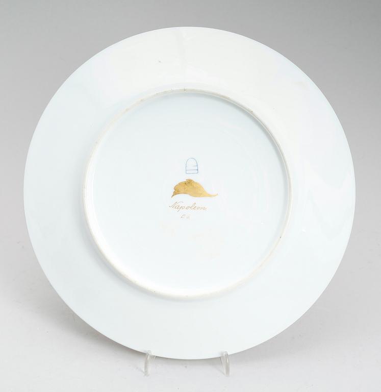 TALLRIK, porslin, Wien, sannolikt 1800-talets andra hälft.