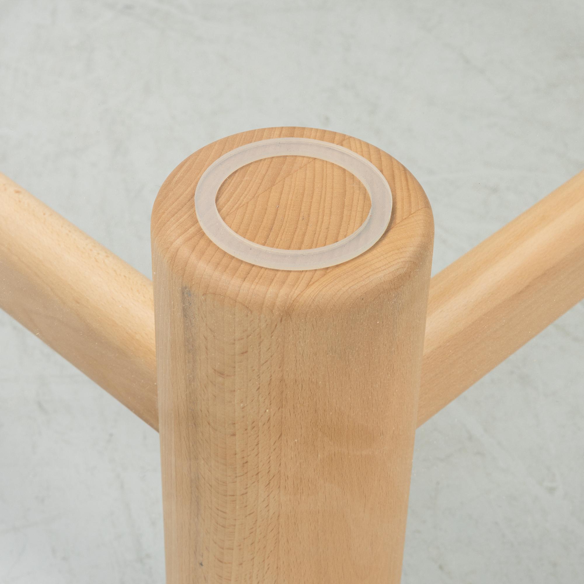 Chris Martin, a 'Boundary' glass and beech coffee table, Massproductions.