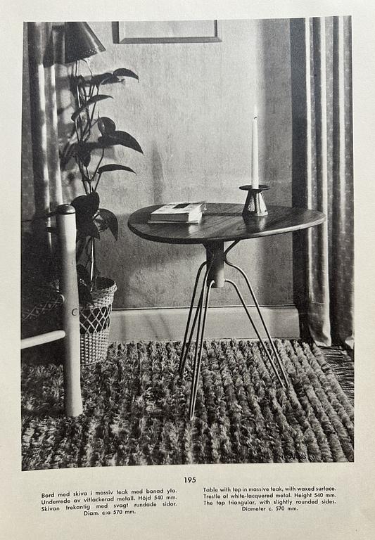 Hans-Agne Jakobsson, soffbord, modell "195", Hans-Agne Jakobsson AB, Åhus, 1950-tal.