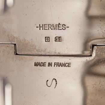 Hermès, A "H click" bracelet made of metal and enamel. Marked Hermès, S, Made in France.