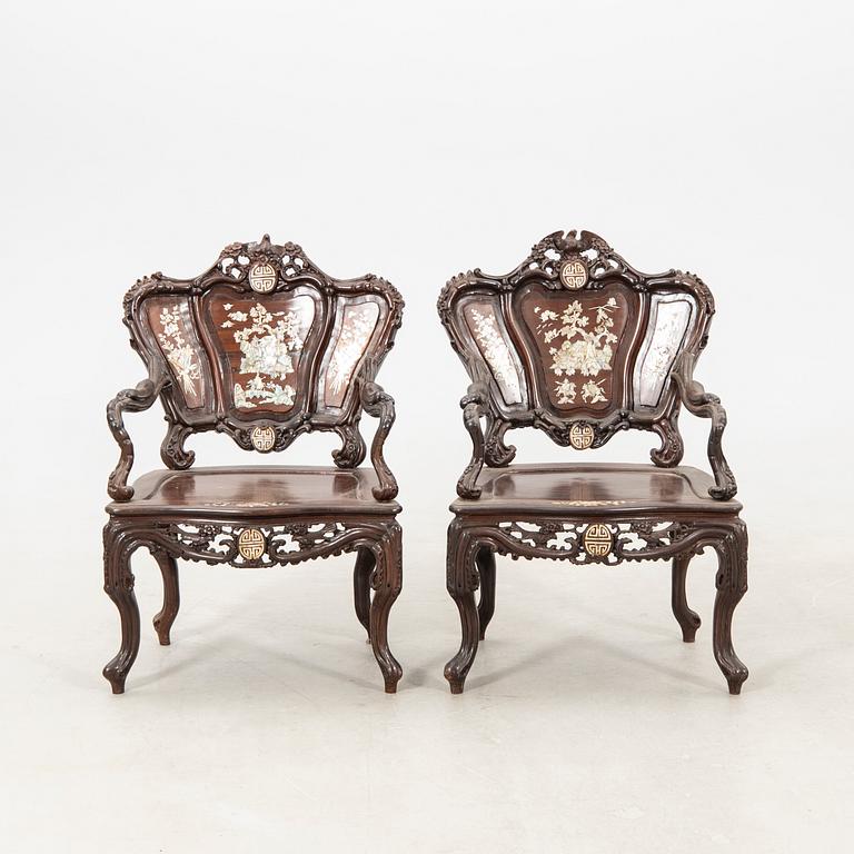 Furniture set, four pieces, China, first half of the 20th century.