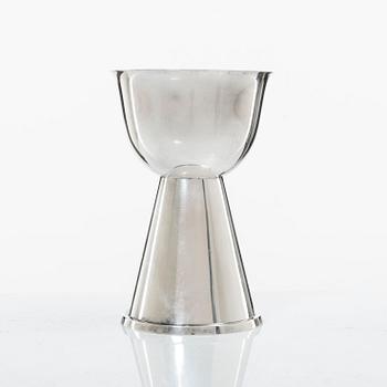 Åke Strömdahl, A Swedish sterling silver chalice, company Hugo Strömdahl AB, Stockholm 1955.