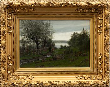 Herman Wedel-Anker, "Vid Mjöen, efter regn".