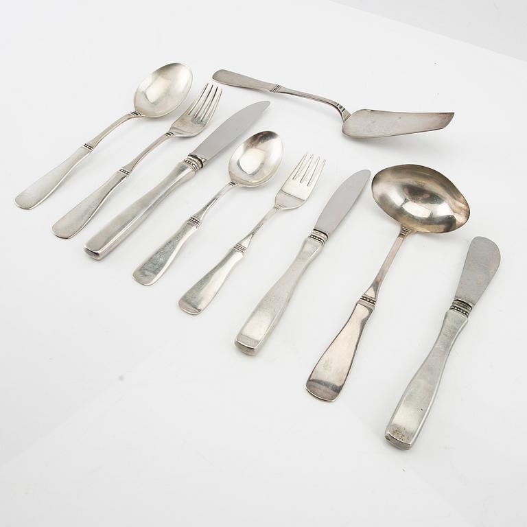 Bestick "Uppsala" ca 72 dlr silver MGAB Linköping 1970-tal.