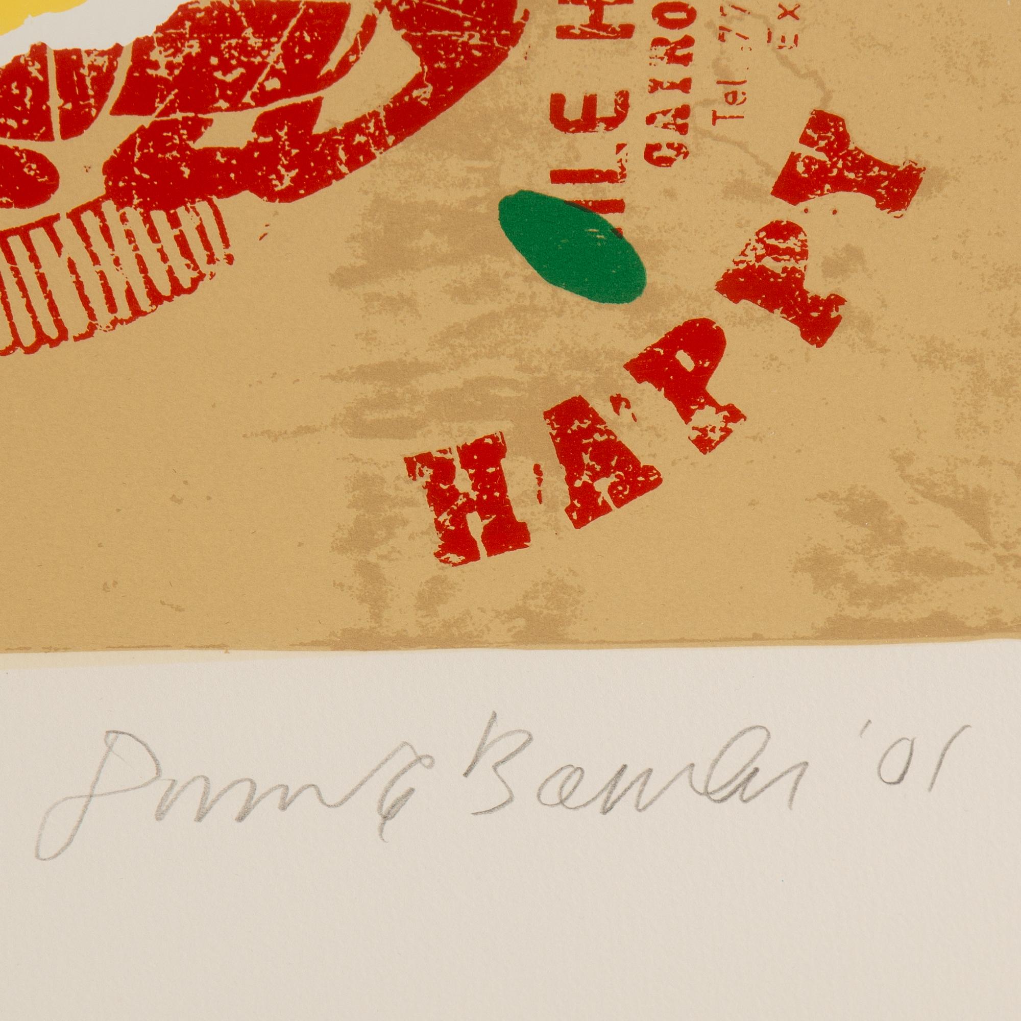 DONALD BAECHLER, silkscreen from 2001, printed in New York by Fine Art Printing Ltd. Numr. HC 3/6.