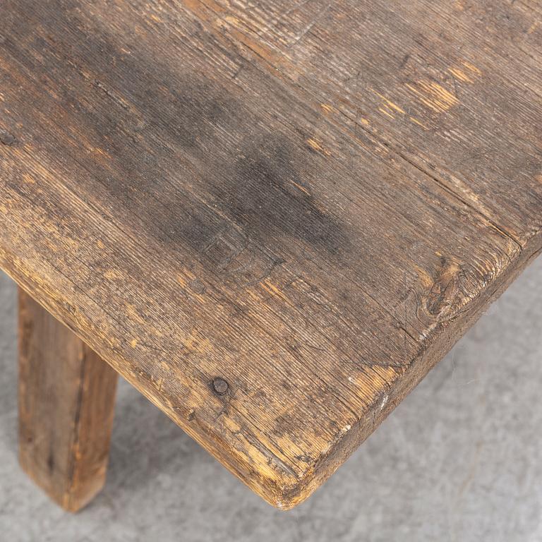 A pine table, 19th Century.
