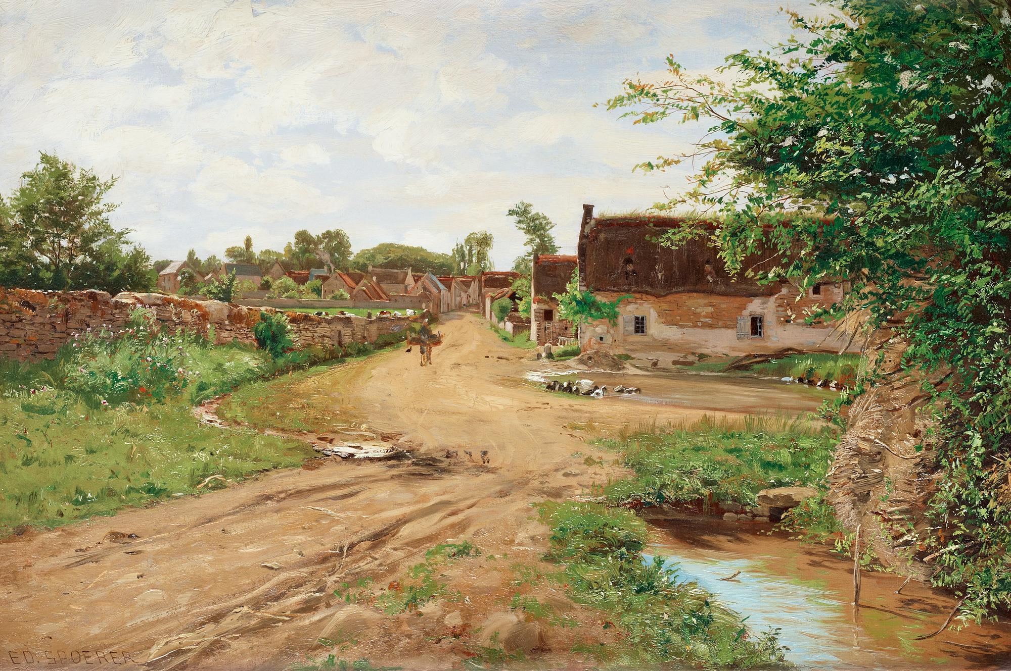 Eduard (Spörer) Spoerer, Lantlig idyll.