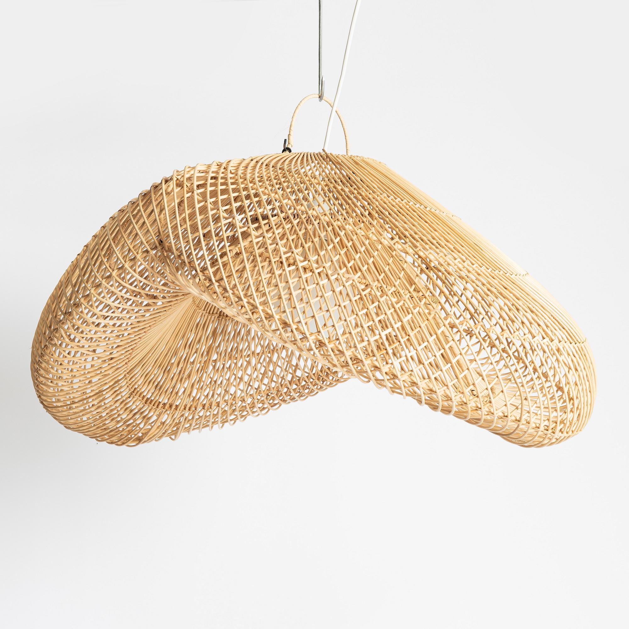 A pair of ceiling lamps, contemporary.