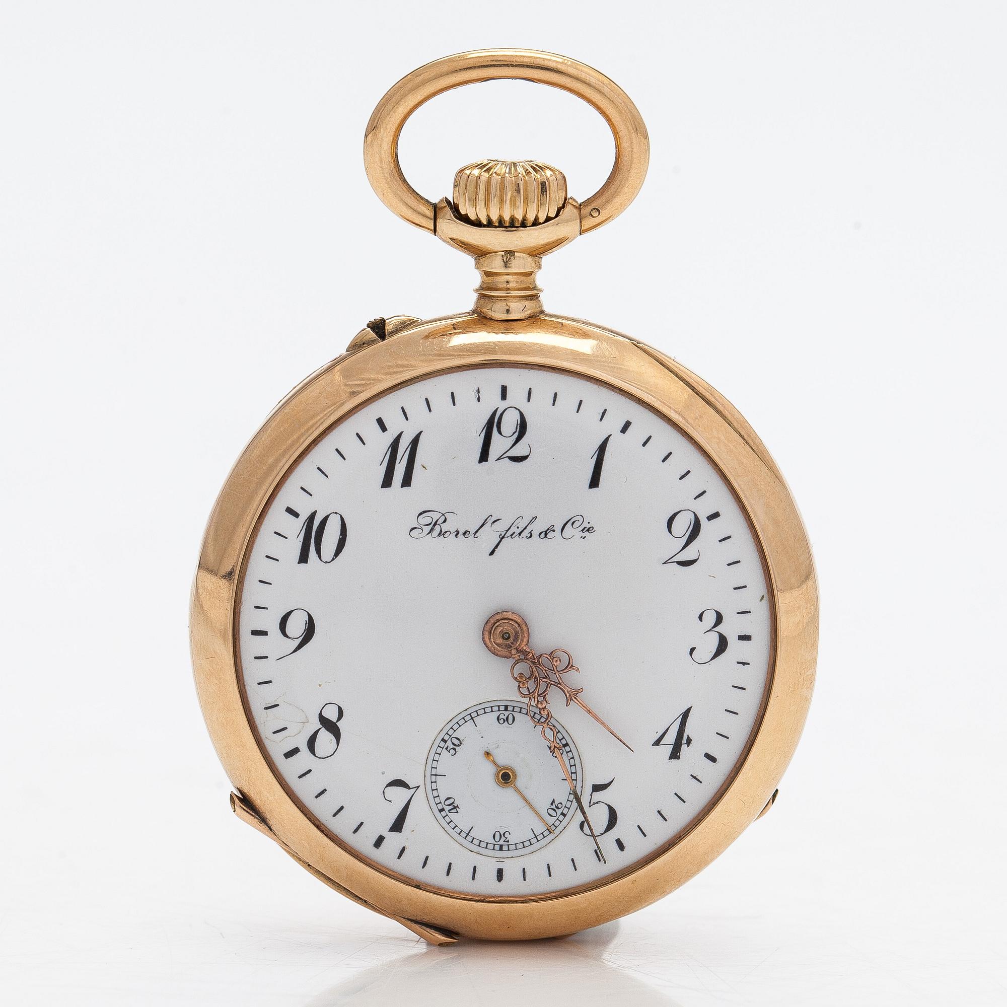 Borel Fils & Cie, fickur/mormorsur, 35,5 mm.