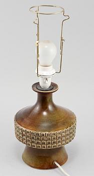 BORDSLAMPA, stengods, Stig Lindberg, Gustavsbergs studio, 1900-talets andra hälft.