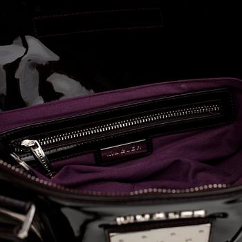 THIERRY MUGLER, axelremsväska samt plånbok.