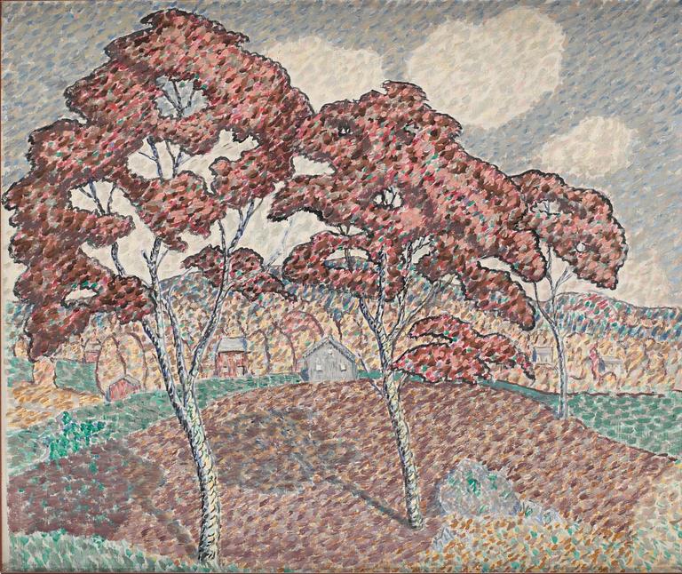 Alfred Ekstam, Höstlandskap.