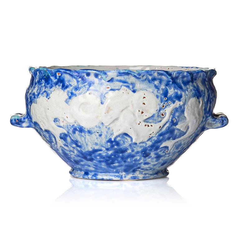 Riborg Böving, a faience bowl, Arvika, Sweden, early 20th century.