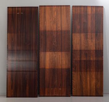 POUL CADOVIUS, a rooswood 'Royal system' shelving unit, third quater of 20th century, Denmark.
