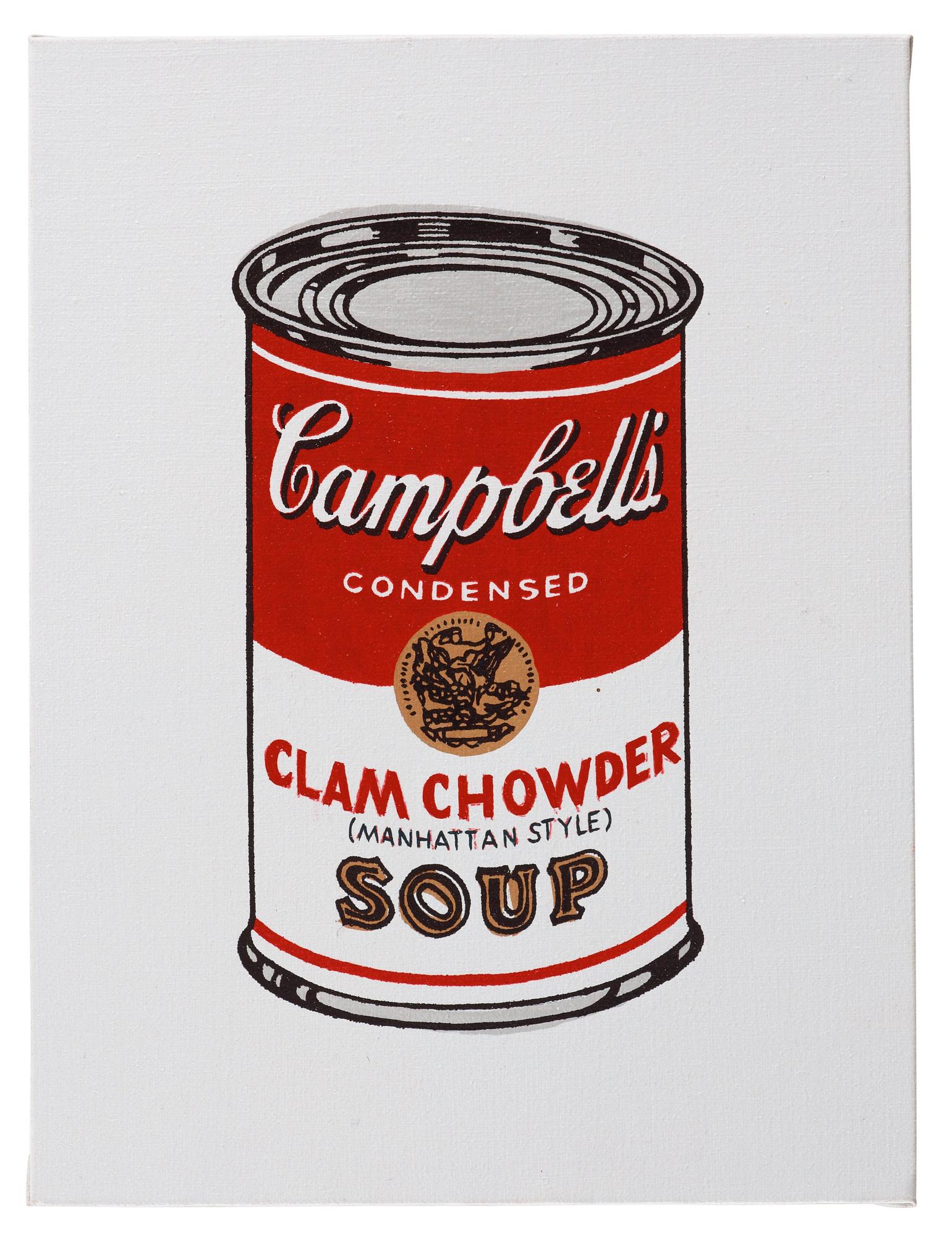 Richard H. Pettibone, "Andy Warhol, '32 Cans of Campbell's Soup', 1962".