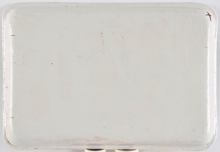 A Gustavian 18th century faience tea table.